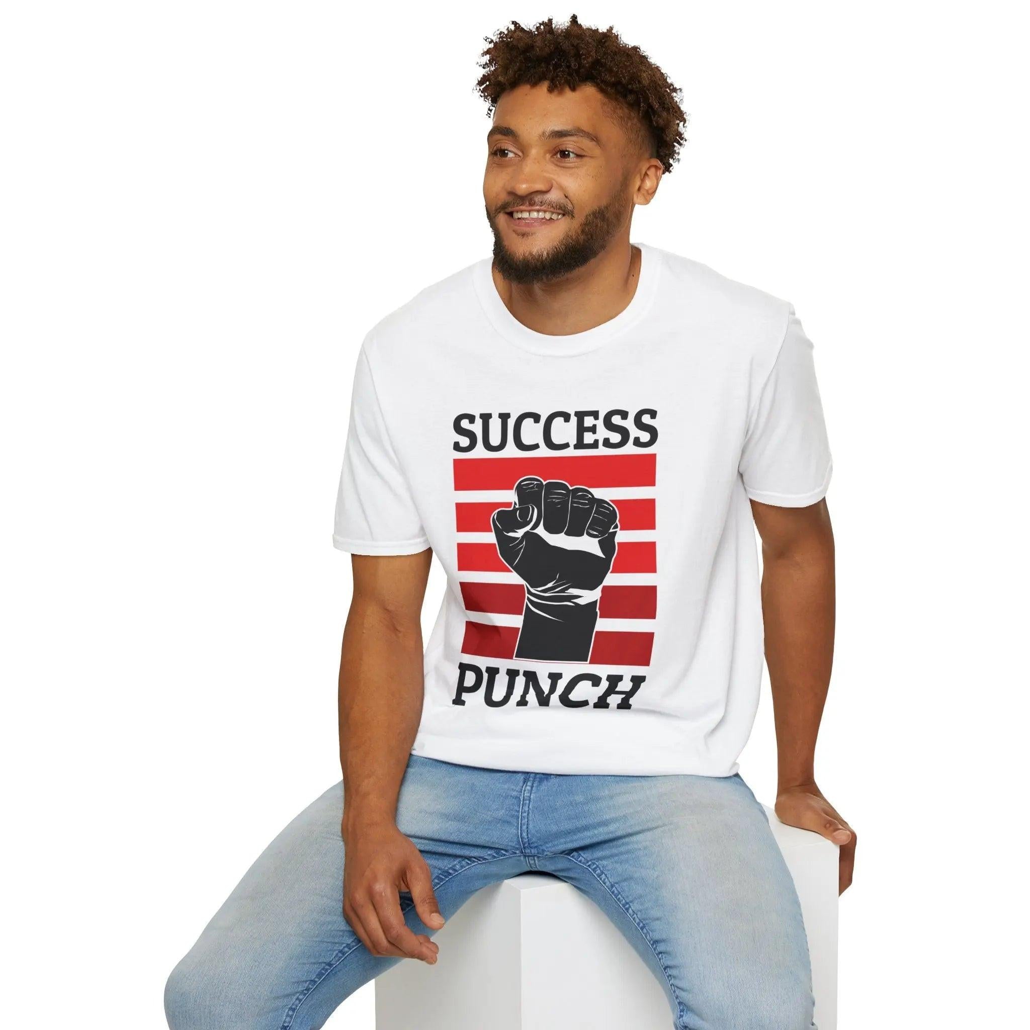 Success Punch T-Shirt — Motivational Fist Graphic Tee Printify