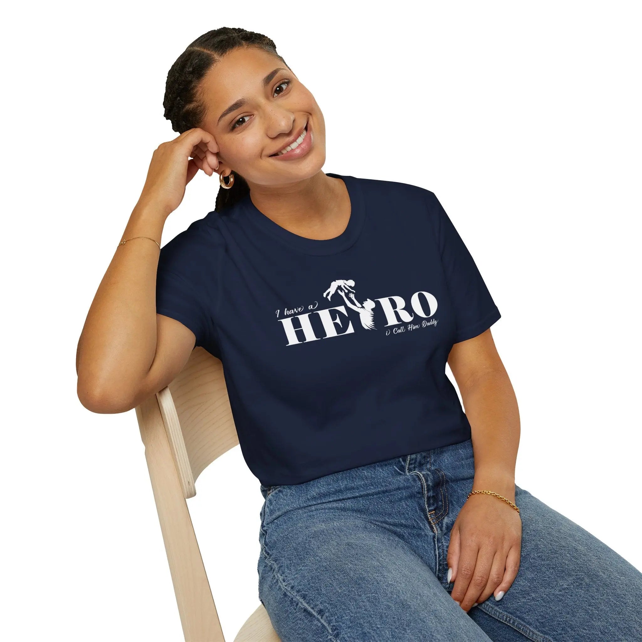 "I Don’t Need a Hero (Call Mom Daddy)" Graphic Tee Printify