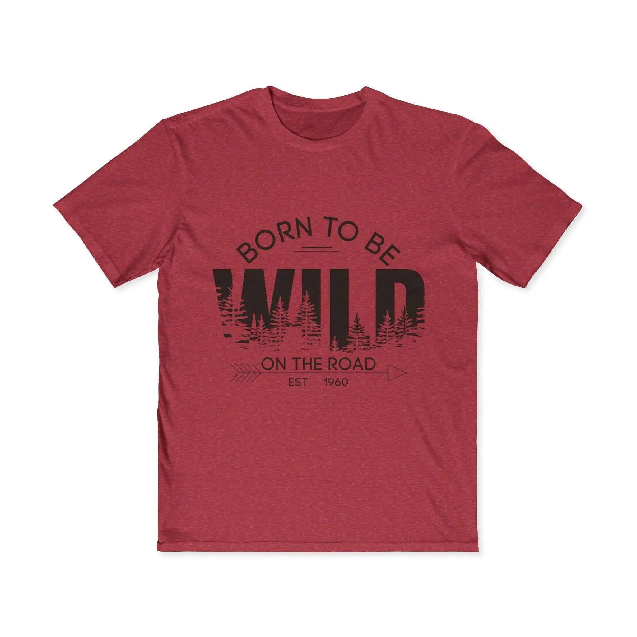 Born to Be Wild Tee – Men’s Adventure Graphic T-Shirt | Lightweight Cotton Road Trip Shirt Printify