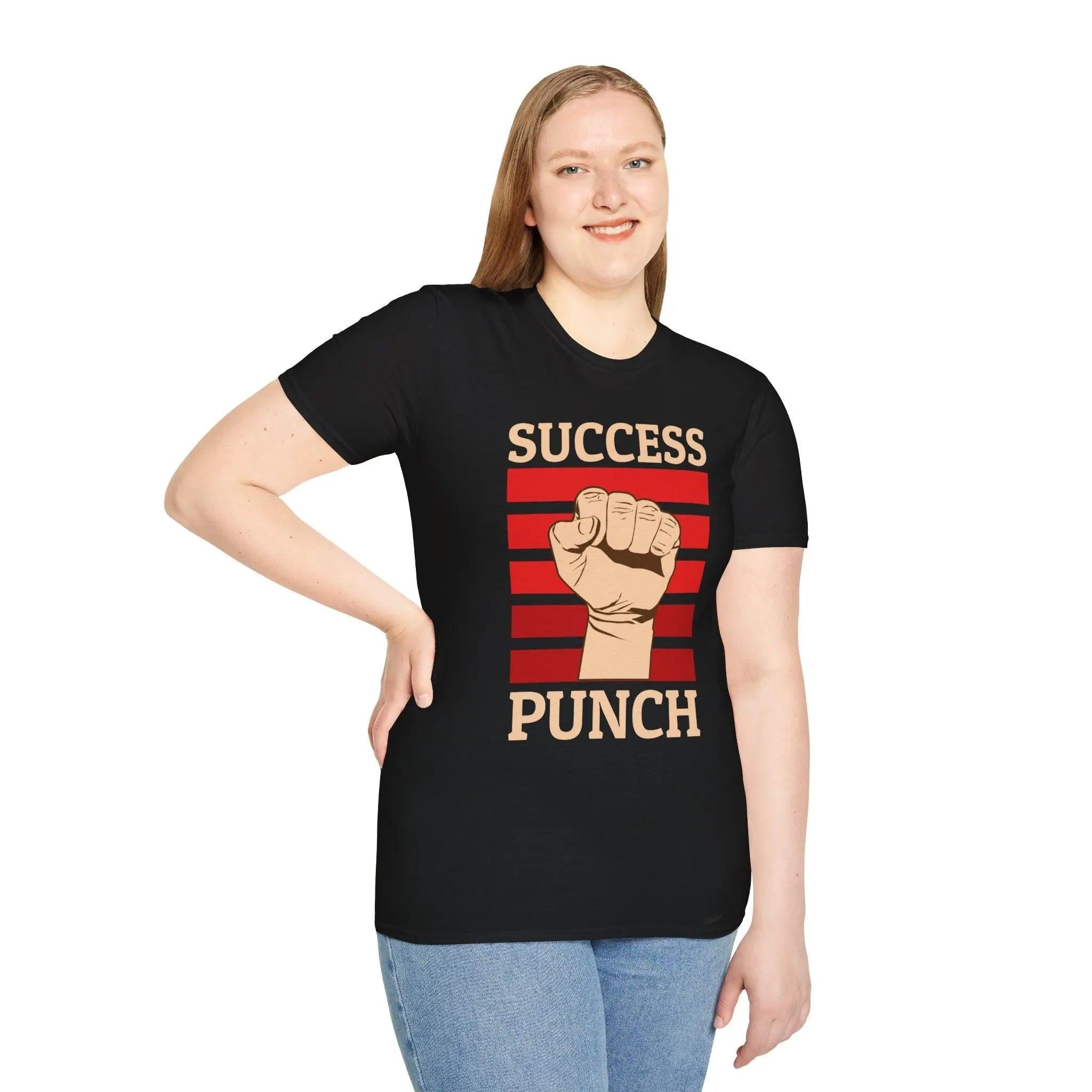 Success Punch T-Shirt — Motivational Fist Graphic Tee Printify