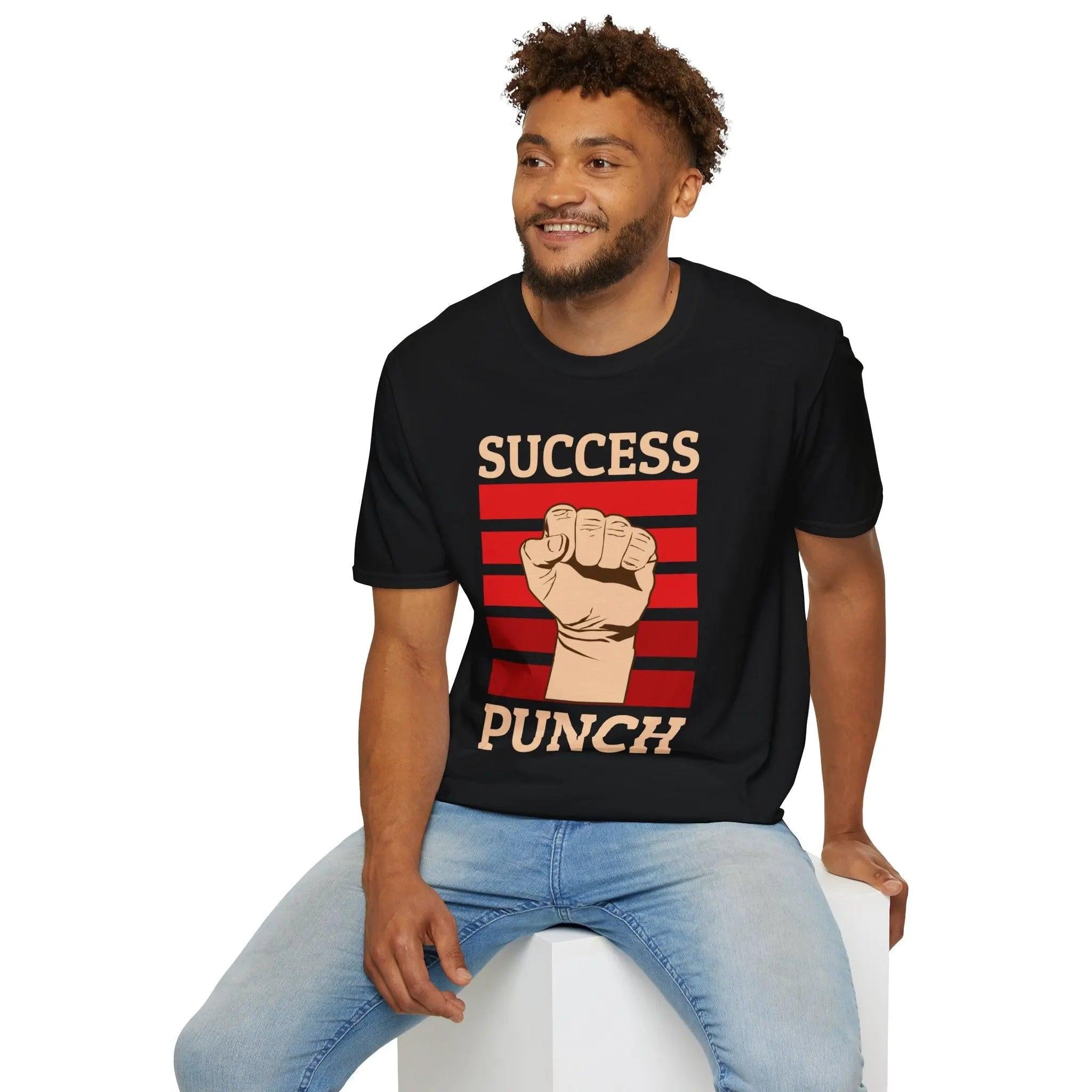 Success Punch T-Shirt — Motivational Fist Graphic Tee Printify