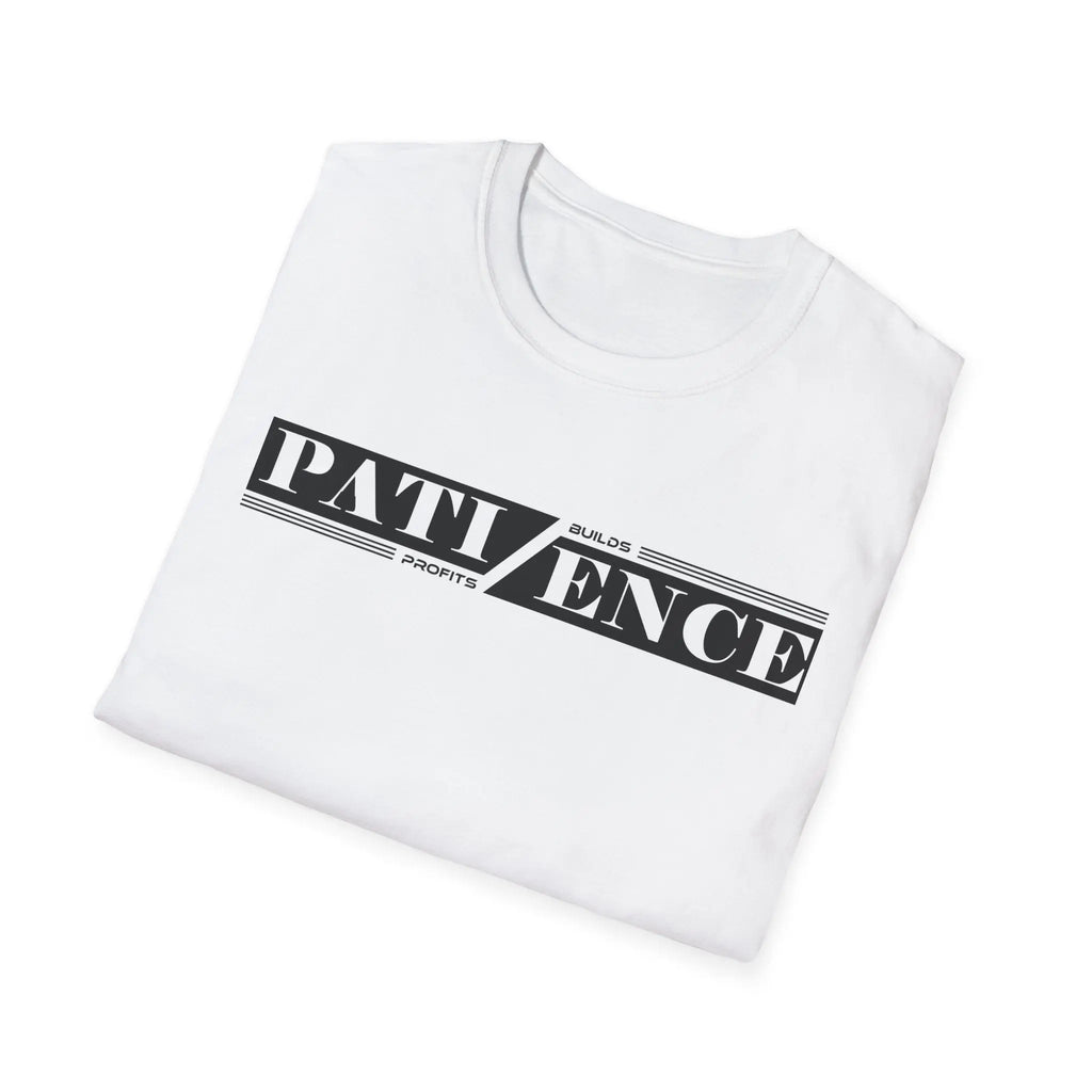 Patience Builds Profits Typography T-Shirt Printify