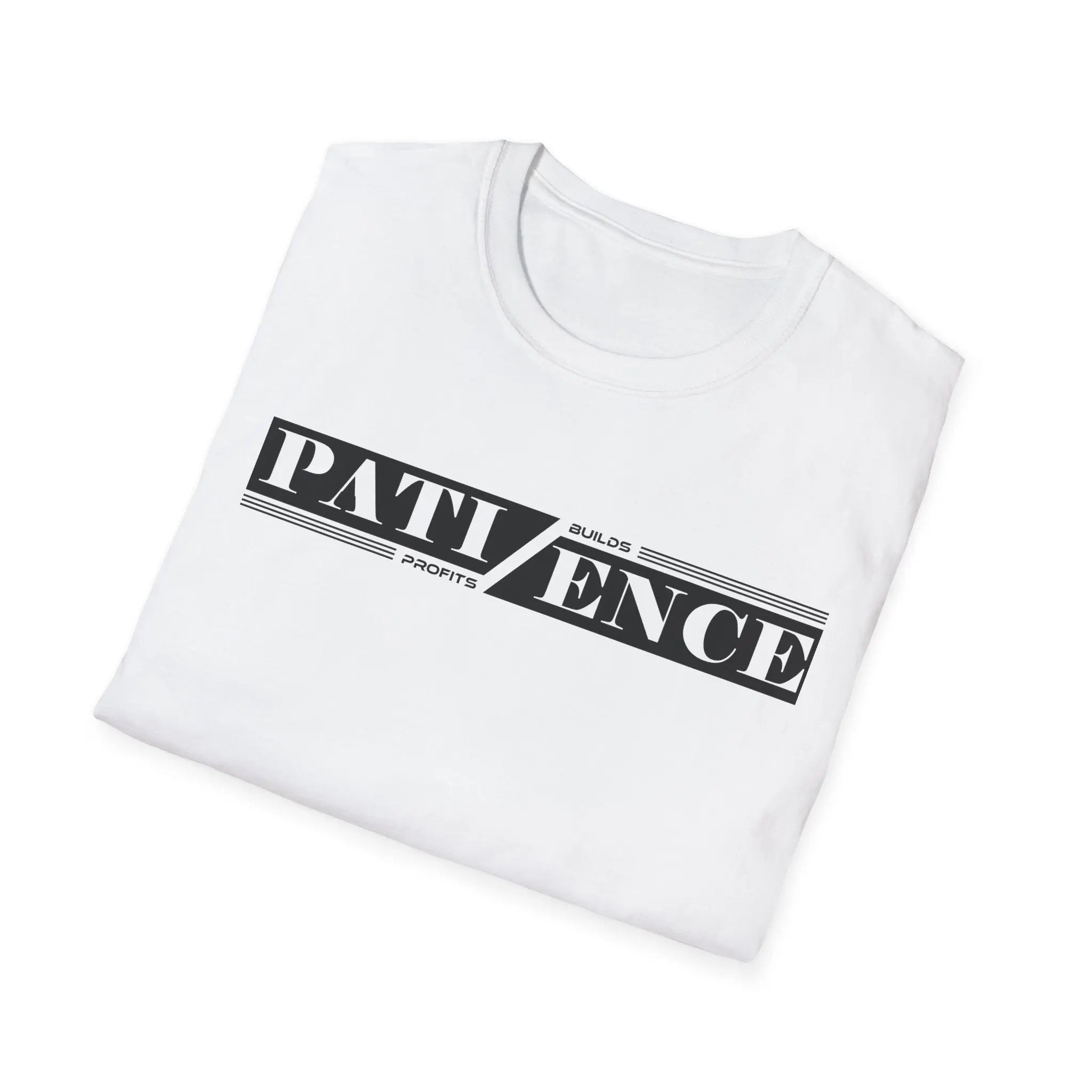 Patience Builds Profits Typography T-Shirt Printify