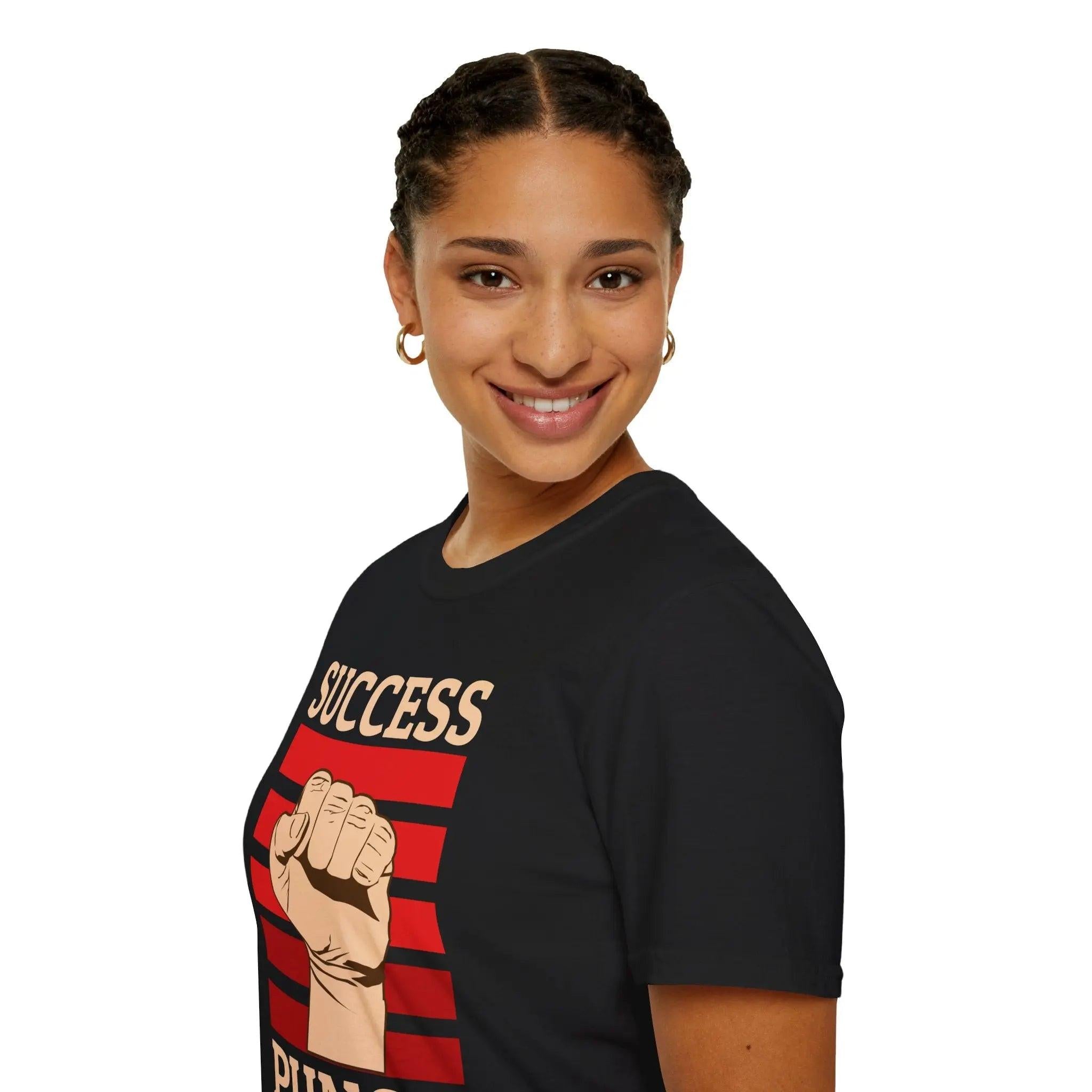 Success Punch T-Shirt — Motivational Fist Graphic Tee Printify