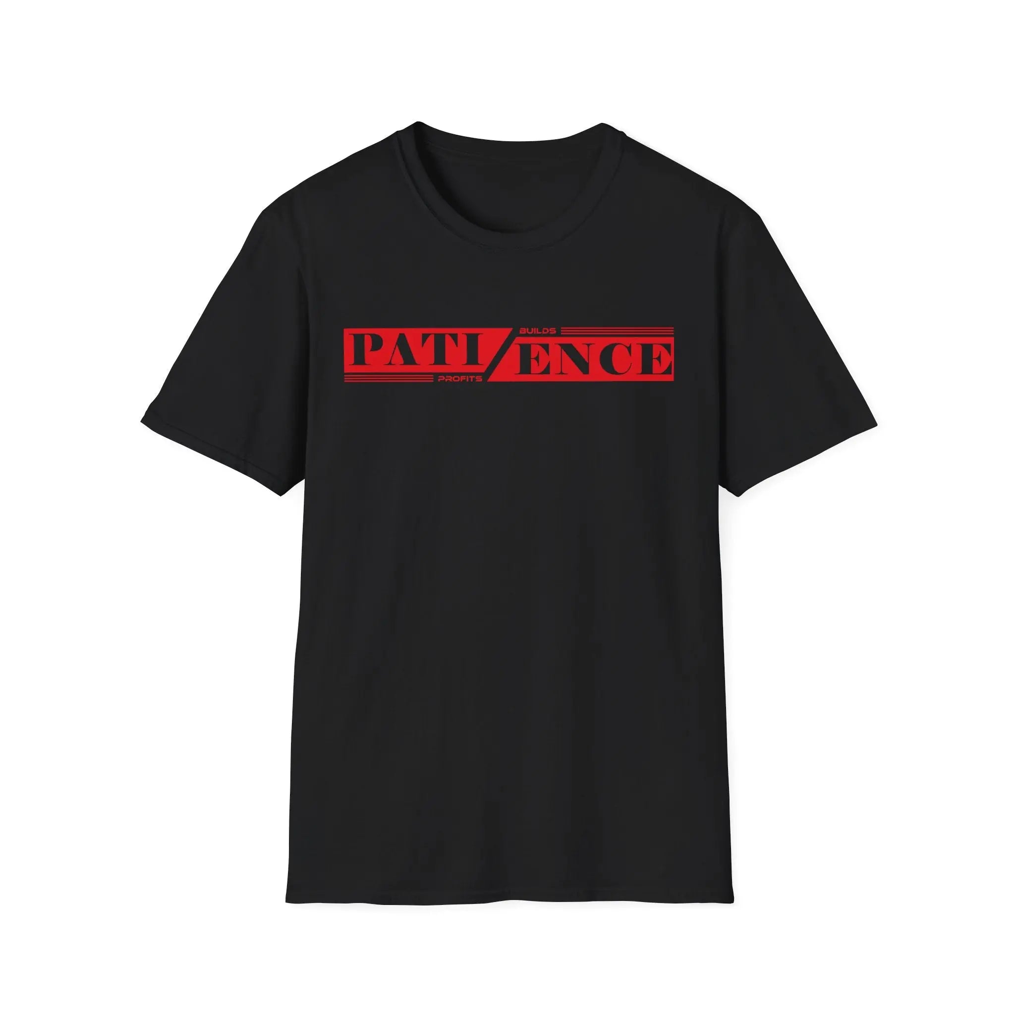 Patience Builds Profits Typography T-Shirt Printify