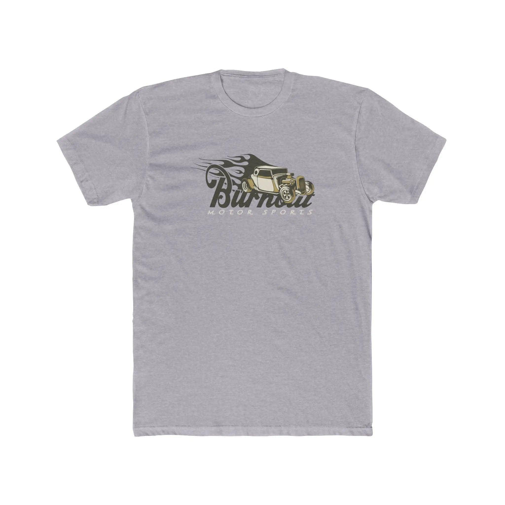 Vintage Motorsports T-Shirt – Minimal Burnout Graphic Tee | Lightweight Cotton Streetwear Printify