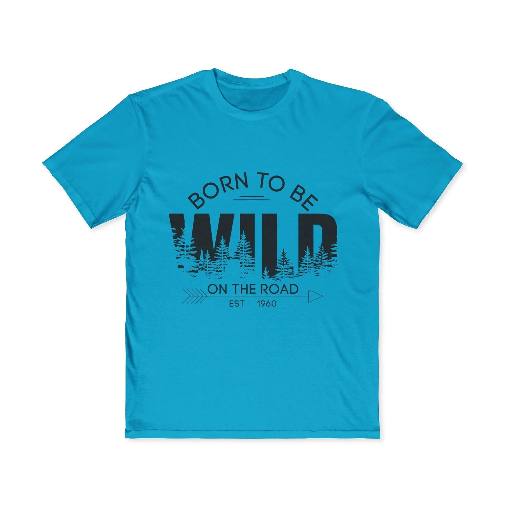 Born to Be Wild Tee – Men’s Adventure Graphic T-Shirt | Lightweight Cotton Road Trip Shirt Printify