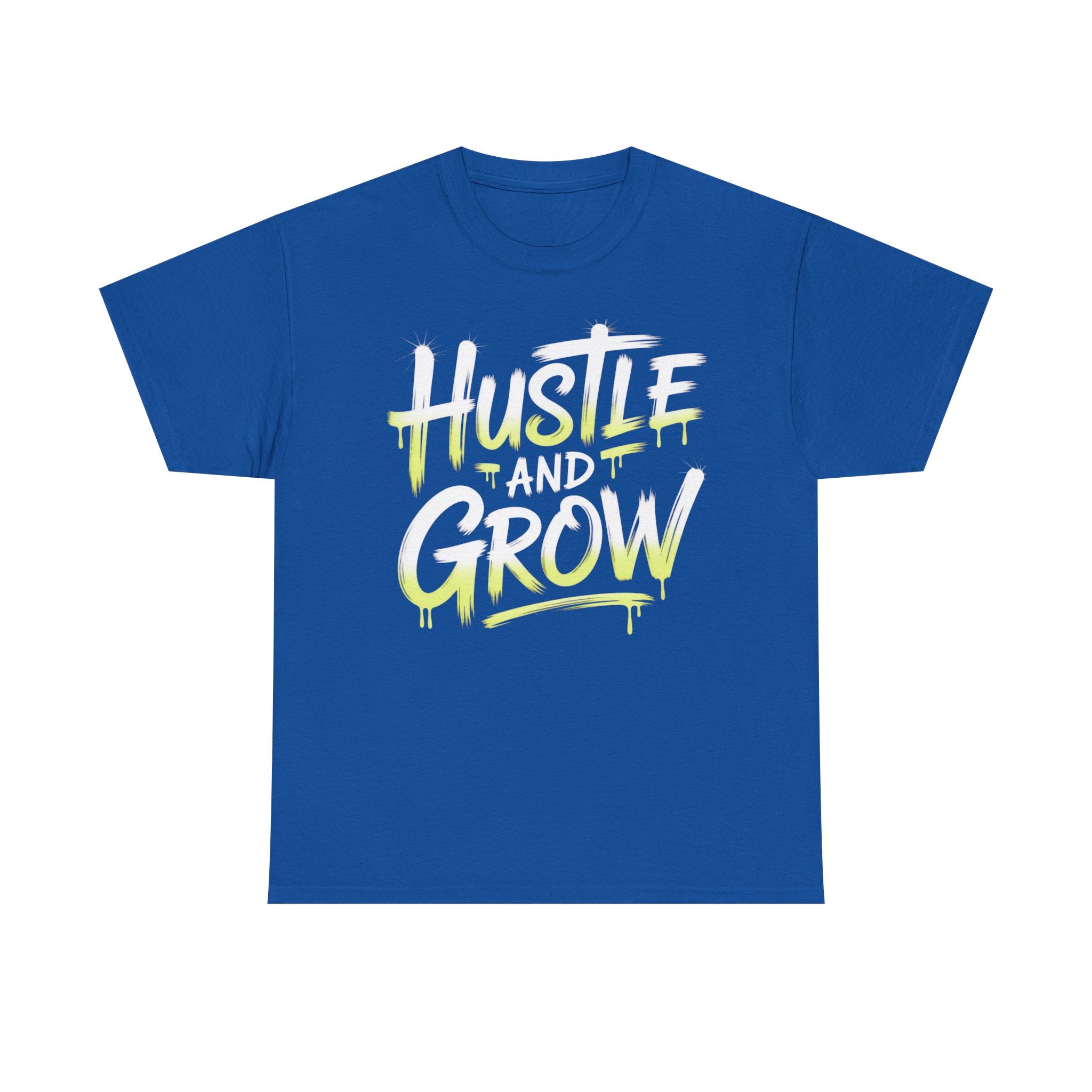 Hustle and Grow Motivational T-Shirt | Premium Cotton