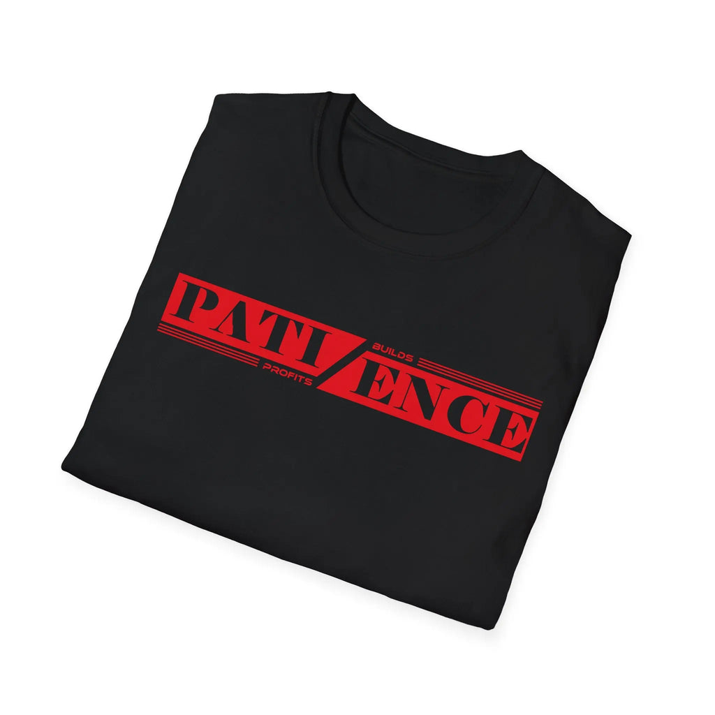 Patience Builds Profits Typography T-Shirt Printify