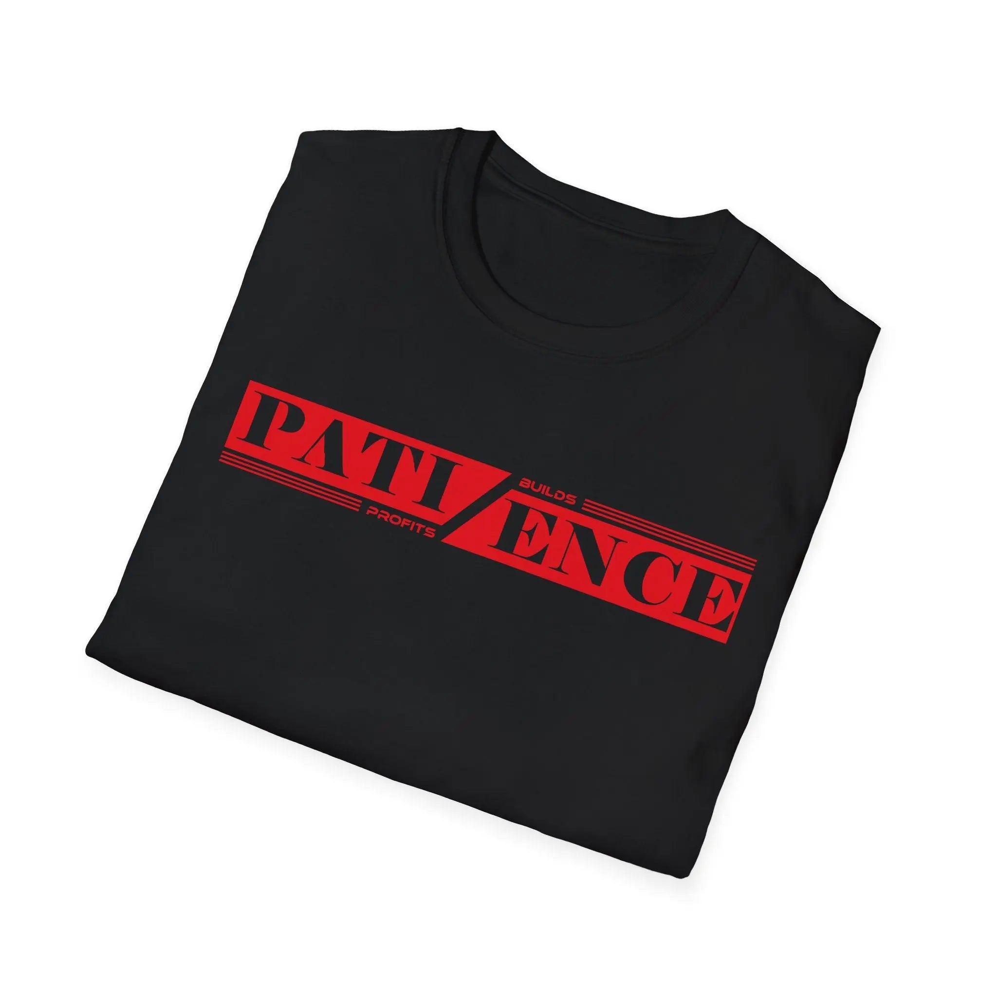 Patience Builds Profits Typography T-Shirt Printify