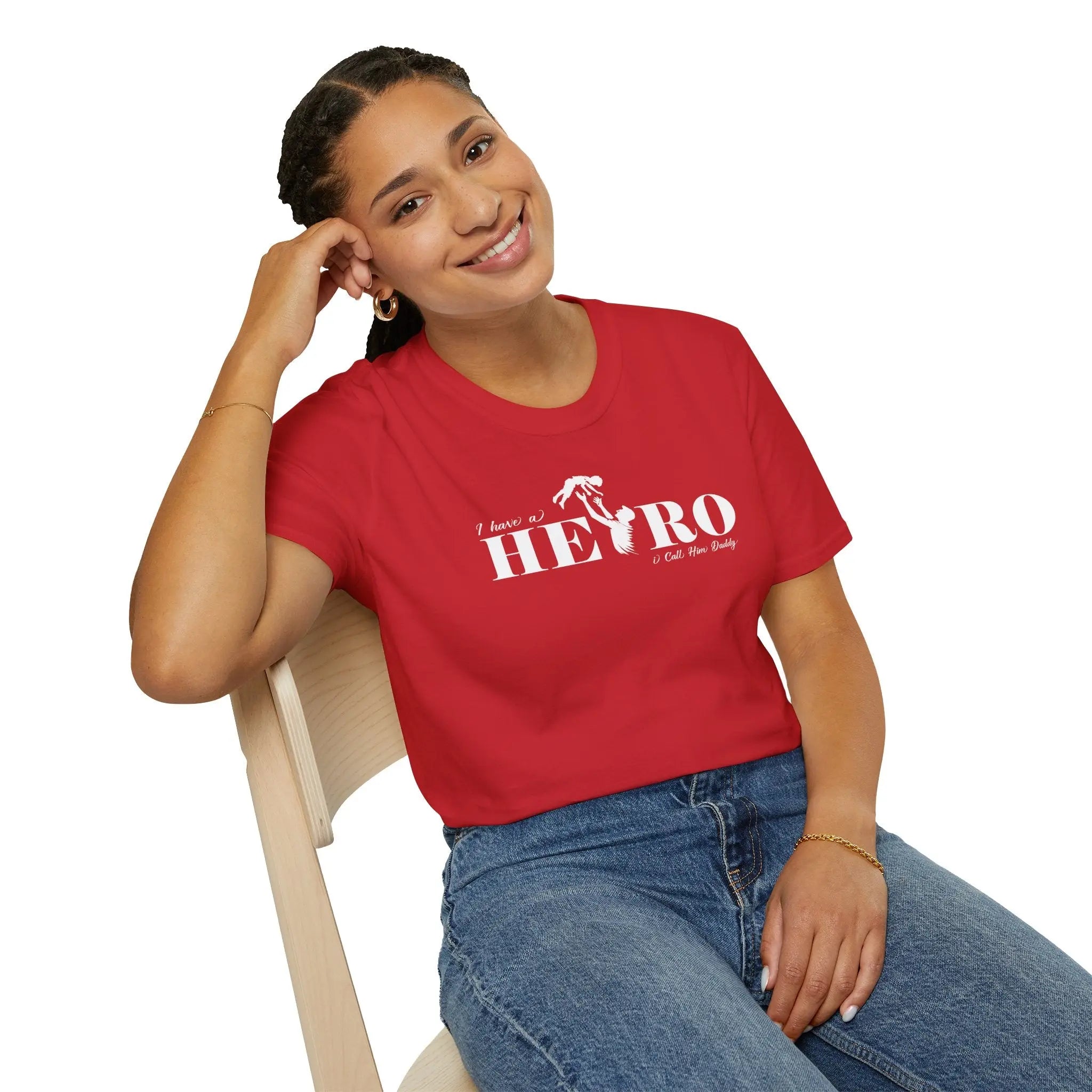 "I Don’t Need a Hero (Call Mom Daddy)" Graphic Tee Printify