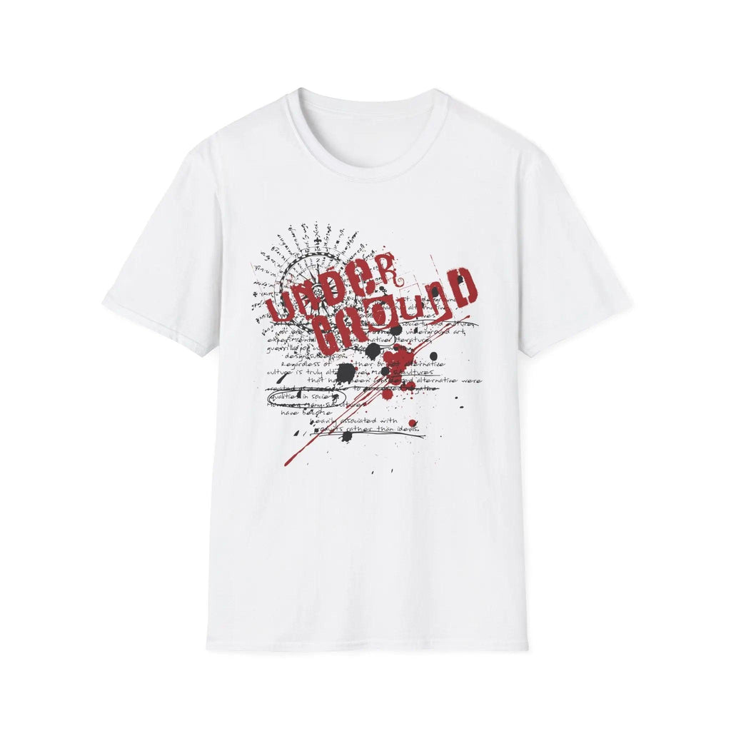 Underground Grunge T-Shirt — Urban Retro Graphic Tee Printify