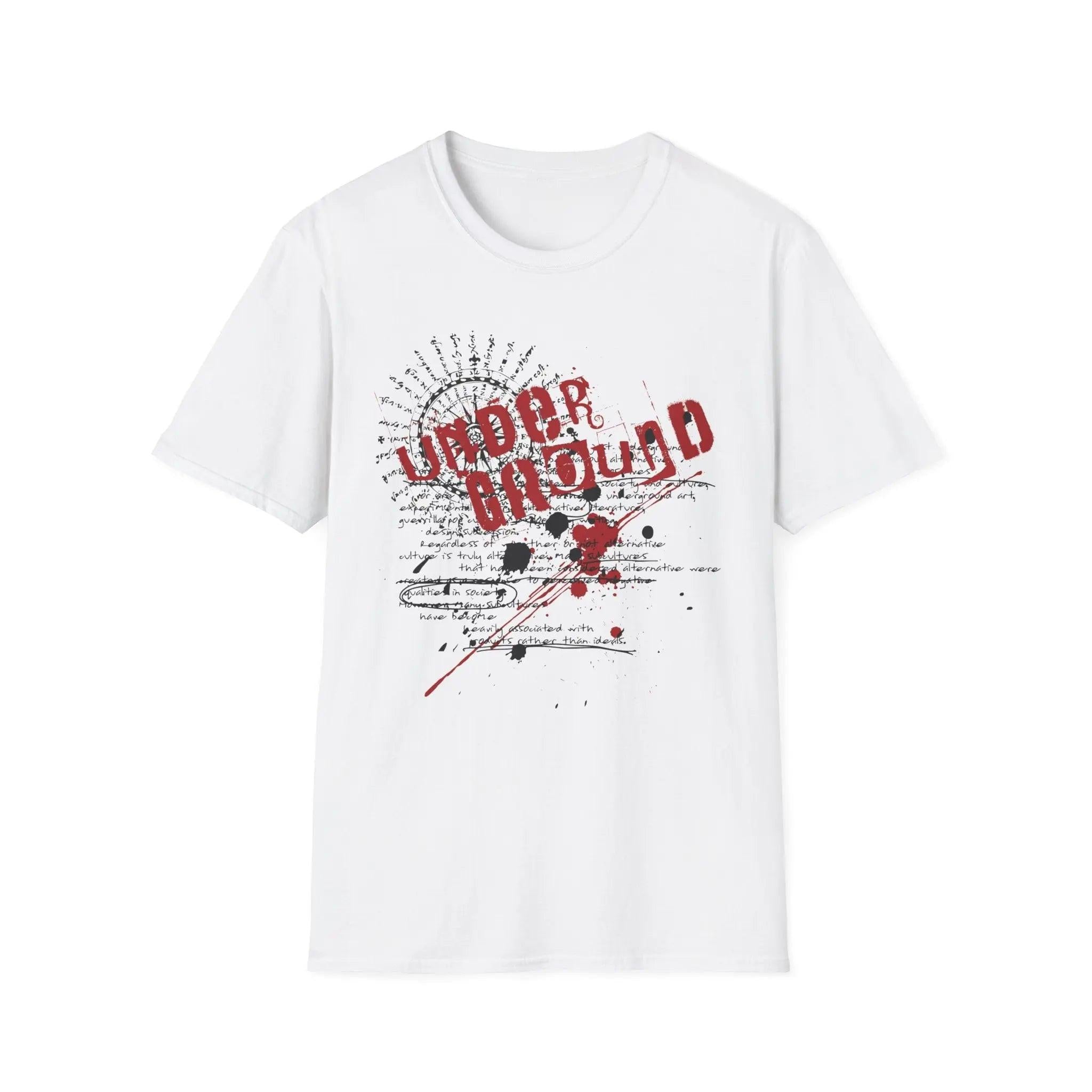 Underground Grunge T-Shirt — Urban Retro Graphic Tee Printify