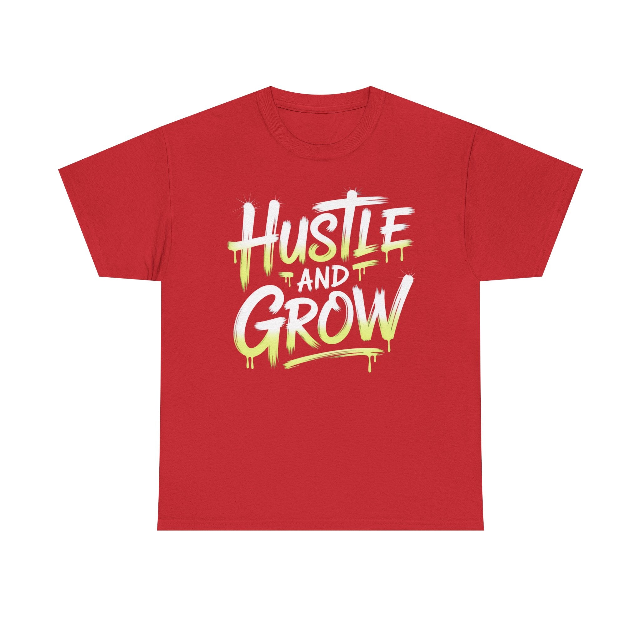Hustle and Grow Motivational T-Shirt | Premium Cotton