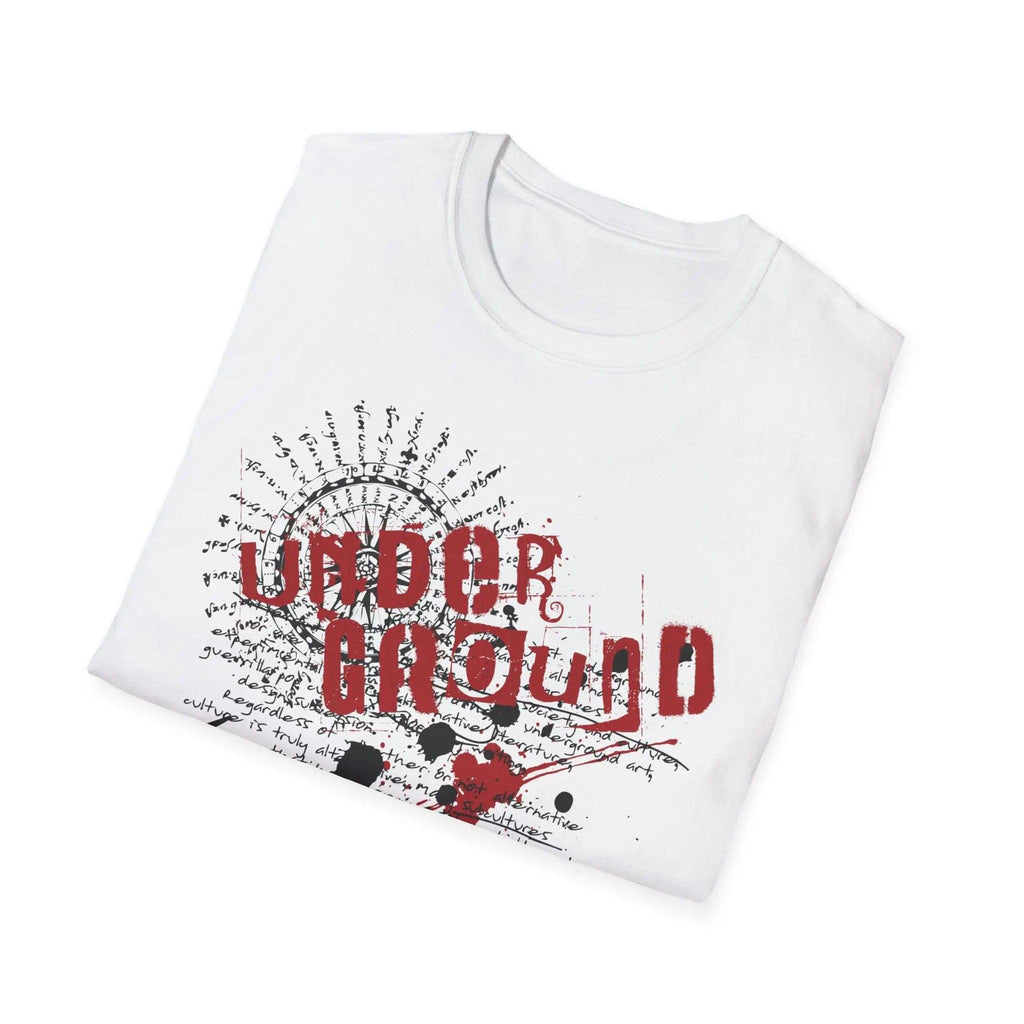 Underground Grunge T-Shirt — Urban Retro Graphic Tee Printify