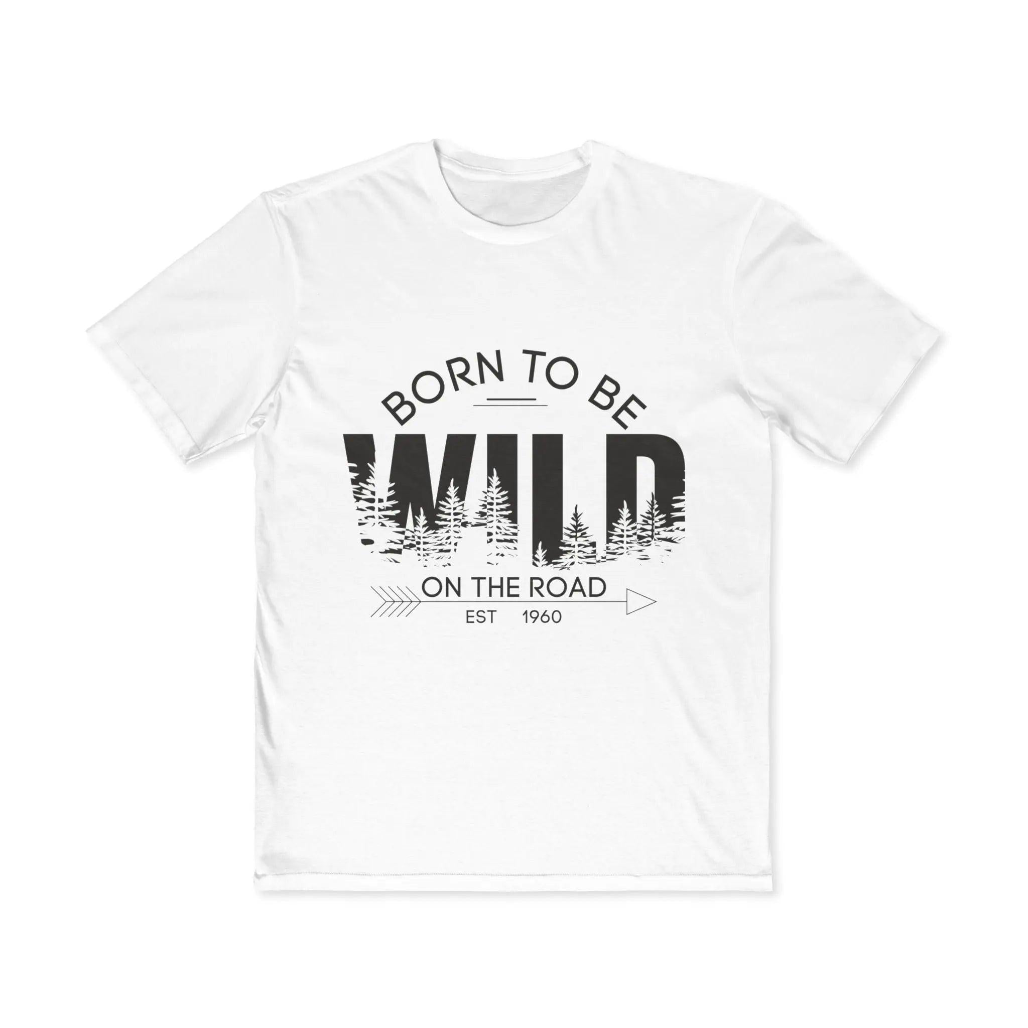 Born to Be Wild Tee – Men’s Adventure Graphic T-Shirt | Lightweight Cotton Road Trip Shirt Printify