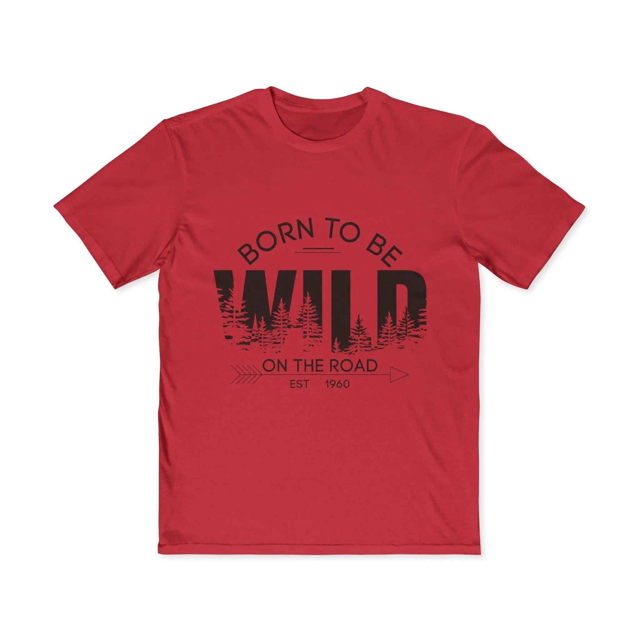 Born to Be Wild Tee – Men’s Adventure Graphic T-Shirt | Lightweight Cotton Road Trip Shirt Printify