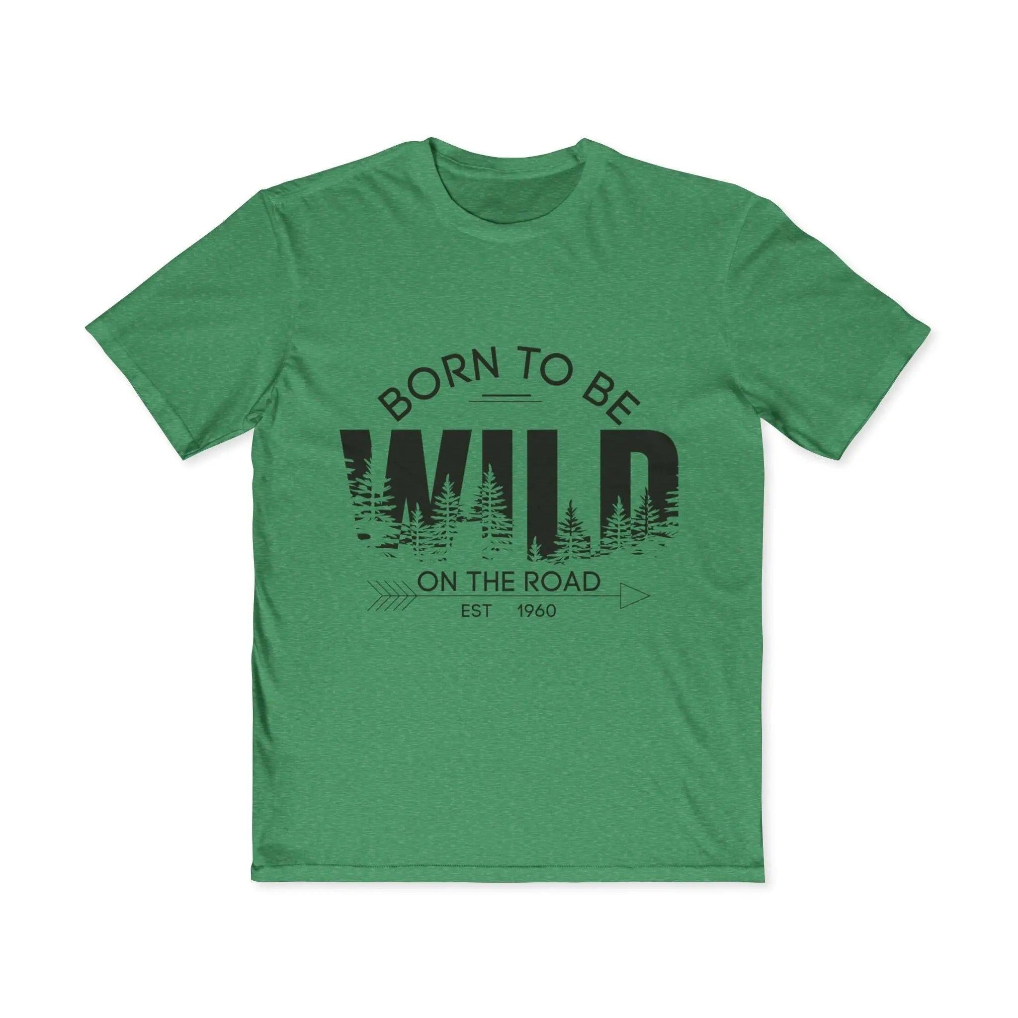 Born to Be Wild Tee – Men’s Adventure Graphic T-Shirt | Lightweight Cotton Road Trip Shirt Printify