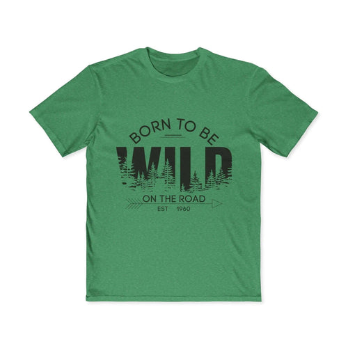 Born to Be Wild Tee – Men’s Adventure Graphic T-Shirt | Lightweight Cotton Road Trip Shirt Printify