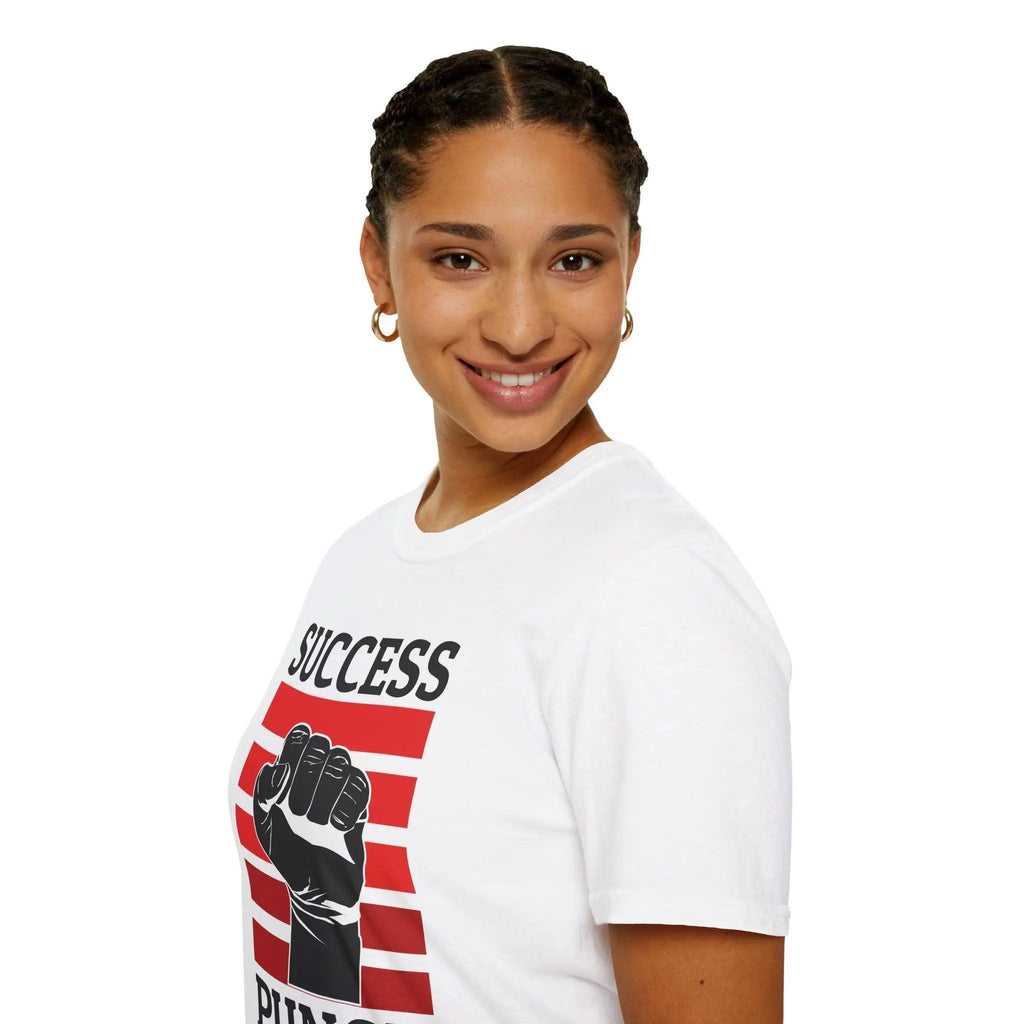 Success Punch T-Shirt — Motivational Fist Graphic Tee Printify