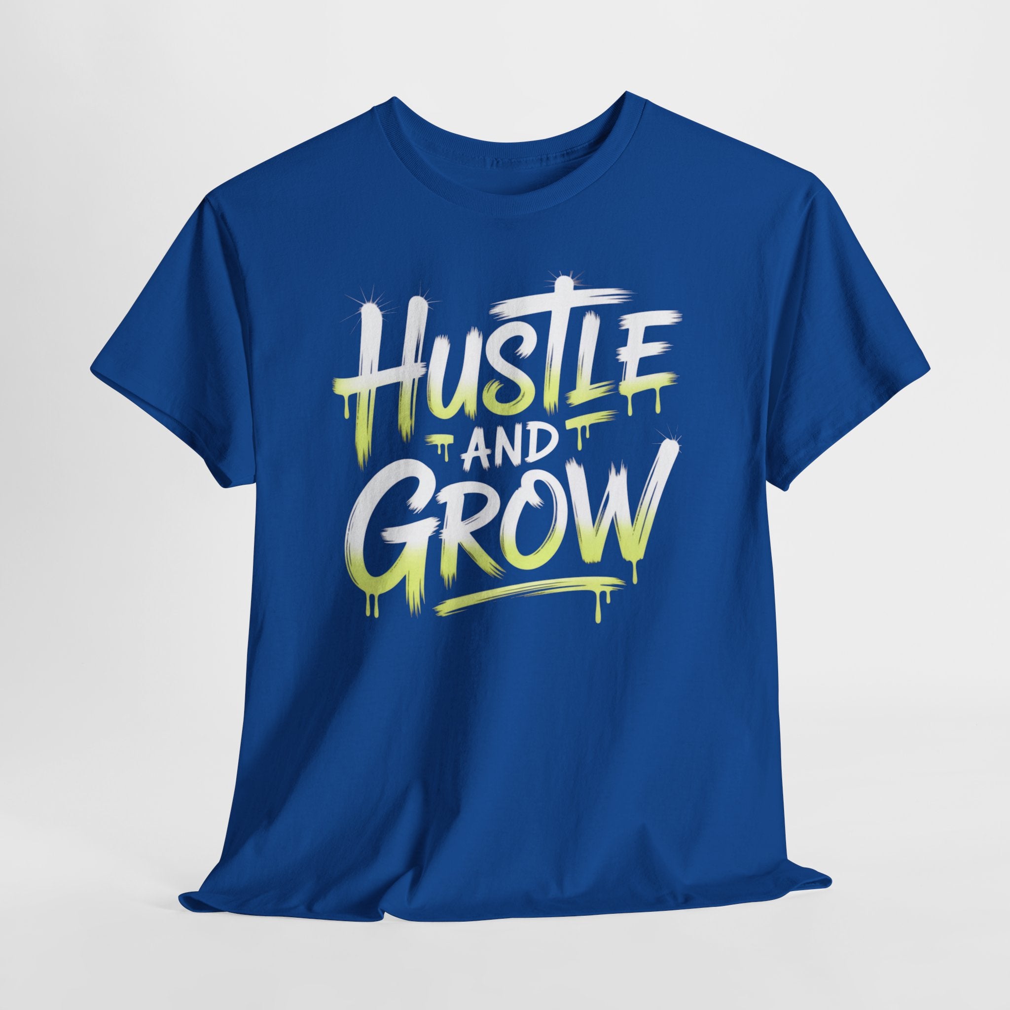 Hustle and Grow Motivational T-Shirt | Premium Cotton