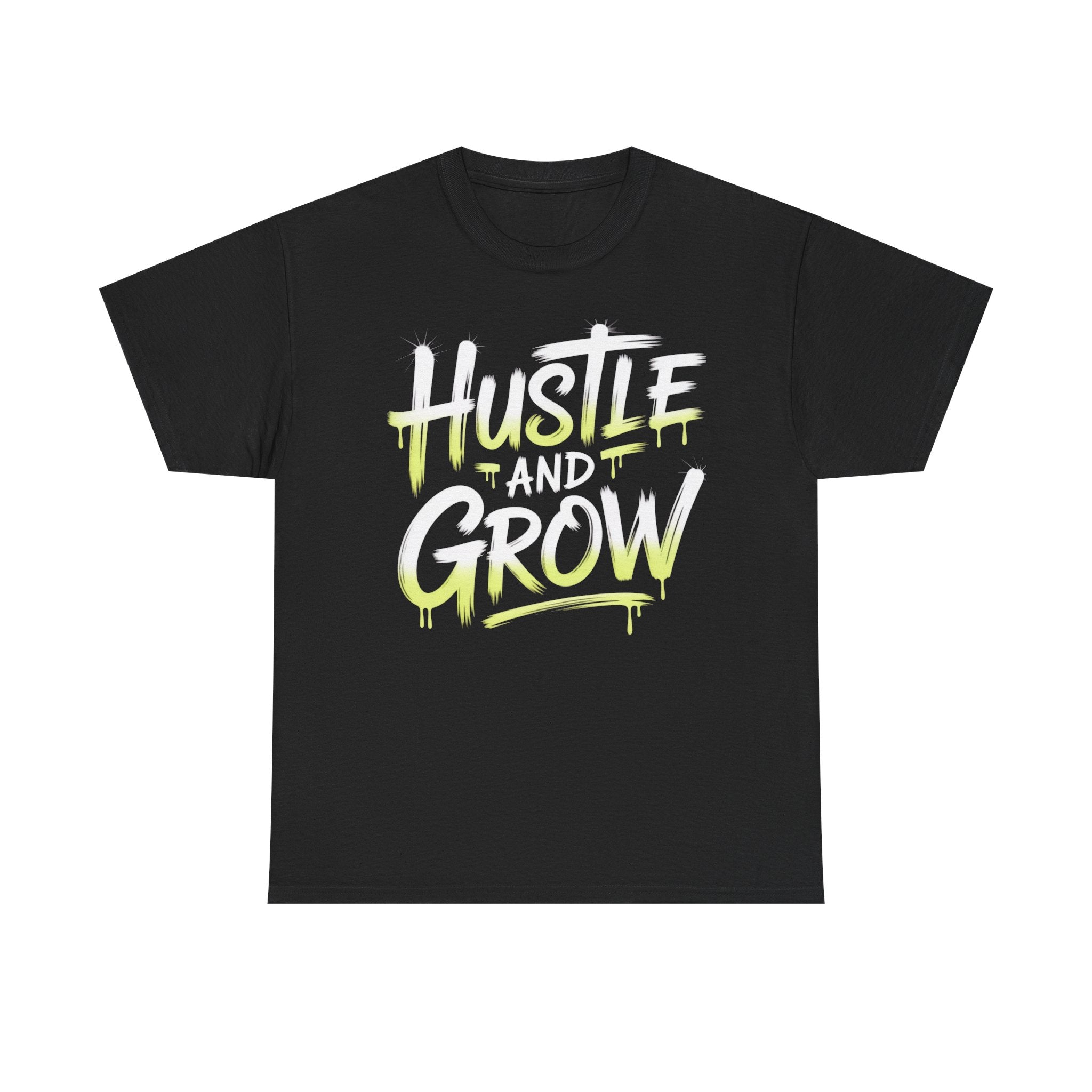 Hustle and Grow Motivational T-Shirt | Premium Cotton